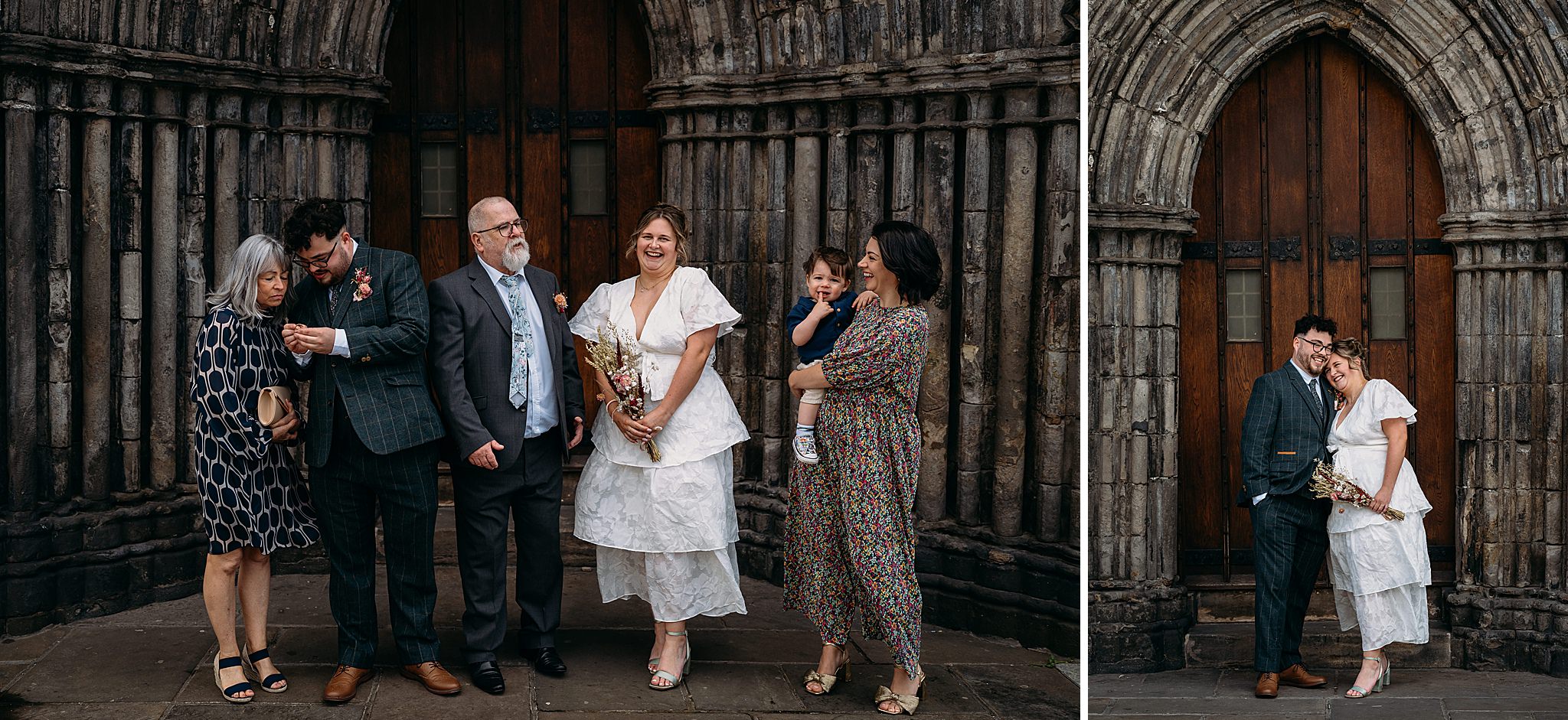 Paisley registry office wedding group photographs