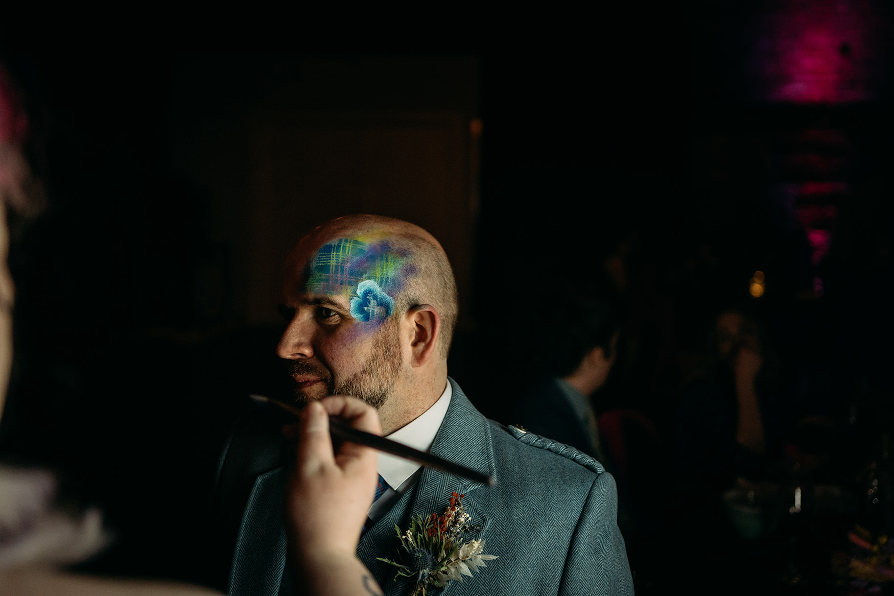 Give Good Face Paint at Platform Glasgow wedding