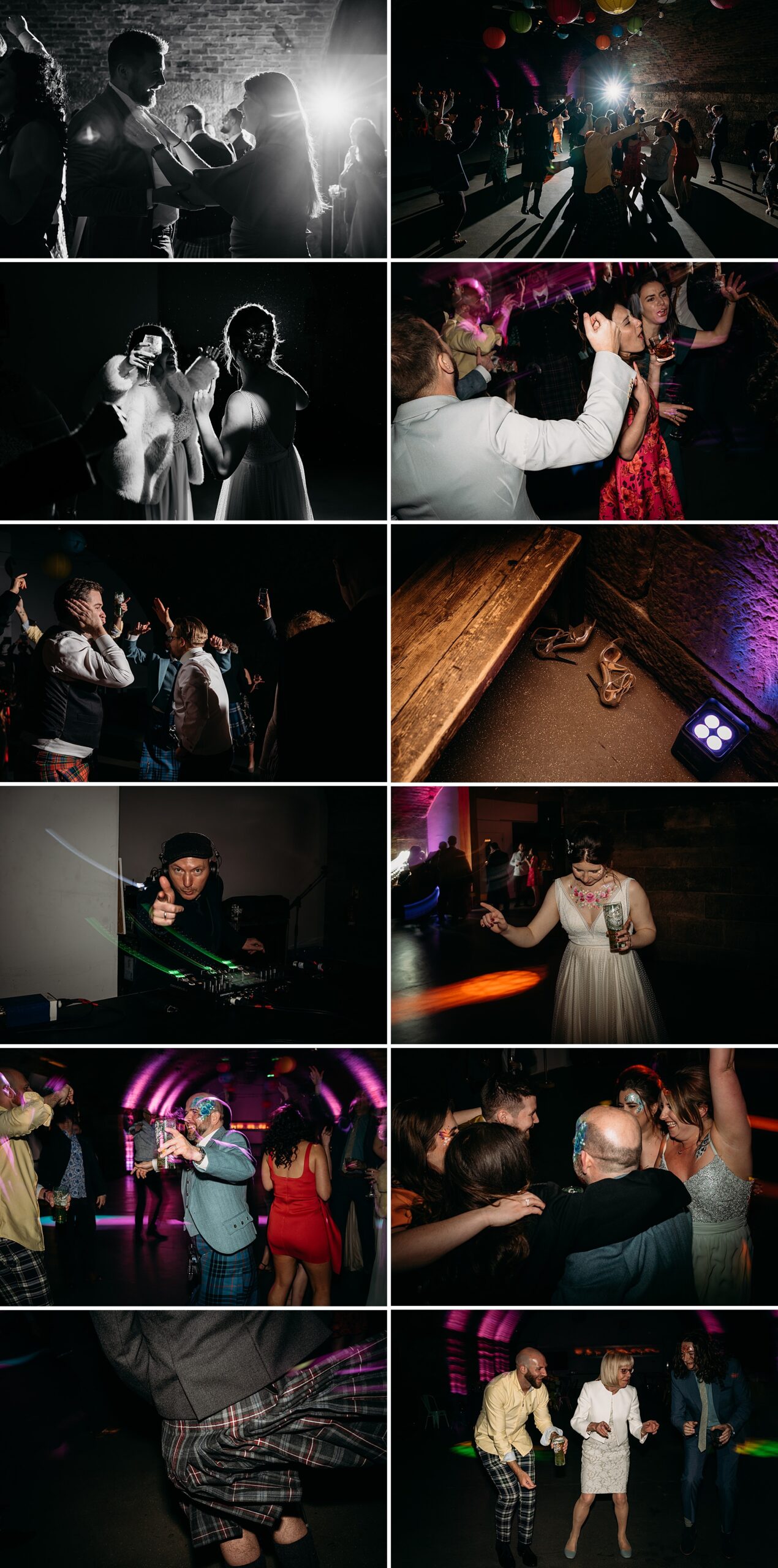 guests dancing at Platform Glasgow wedding