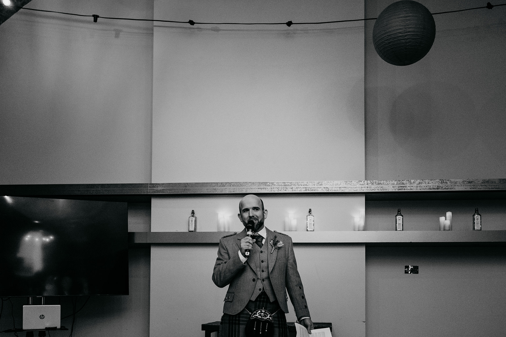 Groom speech at Platform Glasgow wedding